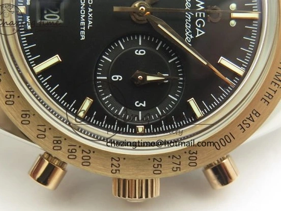 0518 Neat Speedmaster ’57 Co-Axial SS RG OMF 1:1 Best Edition Black Dial On Leather Strap A9300 (Free Leather Strap) 8067